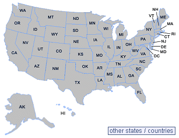 Search Training Seminars by Map of USA
