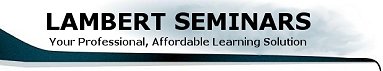 Lambert Seminars Seminars and Training